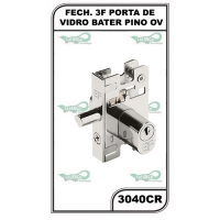FECH. 3F PORTA DE VIDRO BATER PINO OV- 3040CR